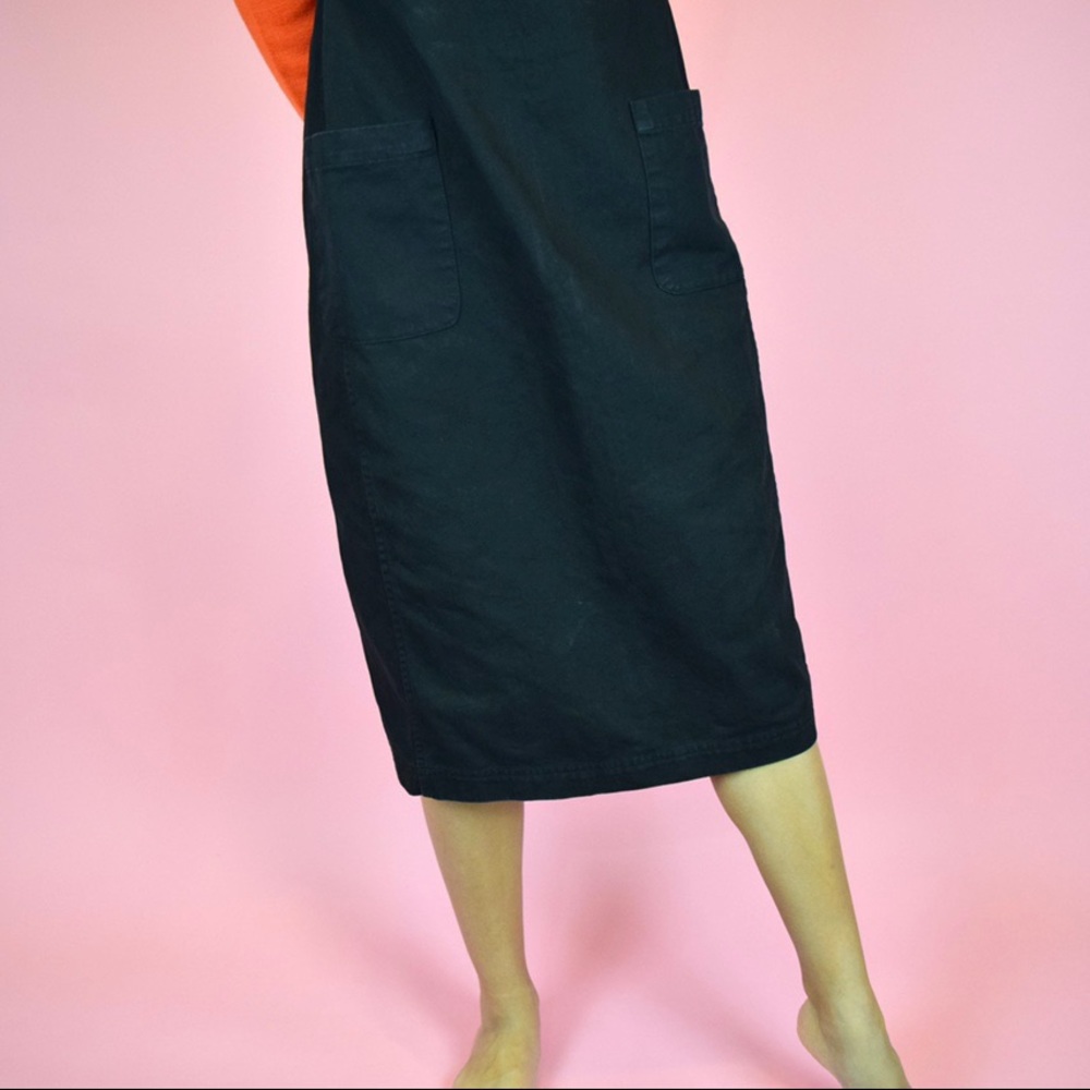 black overall dress - Picture 4 of 10